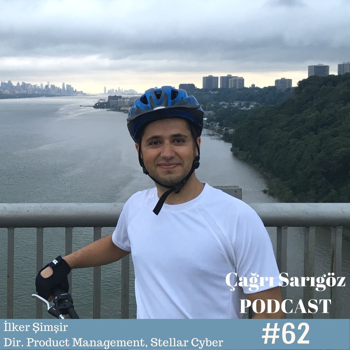 A man on a bike with the words product manager brother cyber 52.